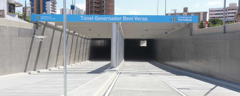 Via Expressa em Fortaleza tem novo túnel liberado para o tráfego de veículos