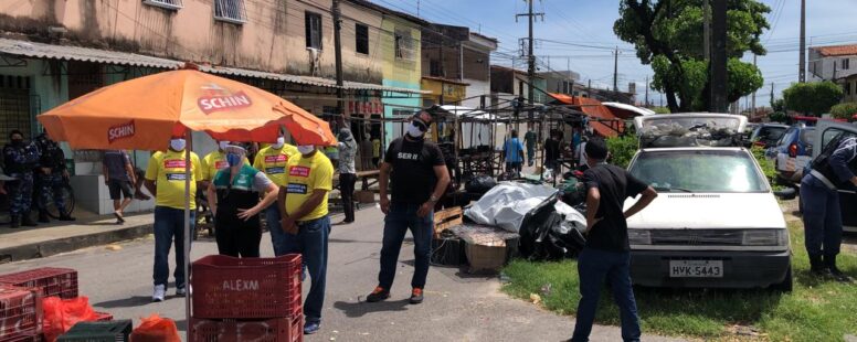 No primeiro dia de regras mais rígidas em Fortaleza, quatro feiras livres foram encerradas pela fiscalização