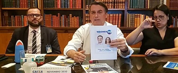 Bolsonaro declara apoio em live ao Capitão Wagner em Fortaleza. Candidatos apoiados por ele em todo o País continuam em queda livre