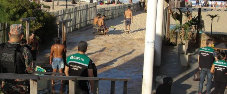 Fiscalização contra aglomerações no Ceará interditou 358 locais que descumpriam decreto governamental