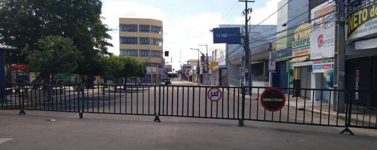 Mombaça e Santa Quitéria, no interior do Ceará, decretam lockdown para enfrentar a Covid-19