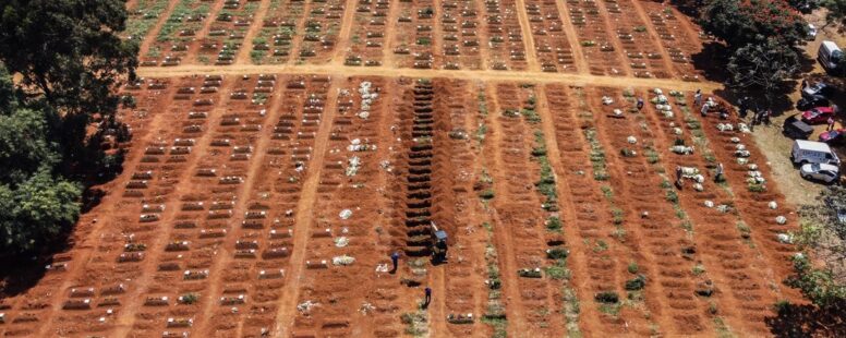 Brasil bate novo recorde de mortes por Covid-19 nas últimas 24 horas e caminha para 4 mil óbitos diários