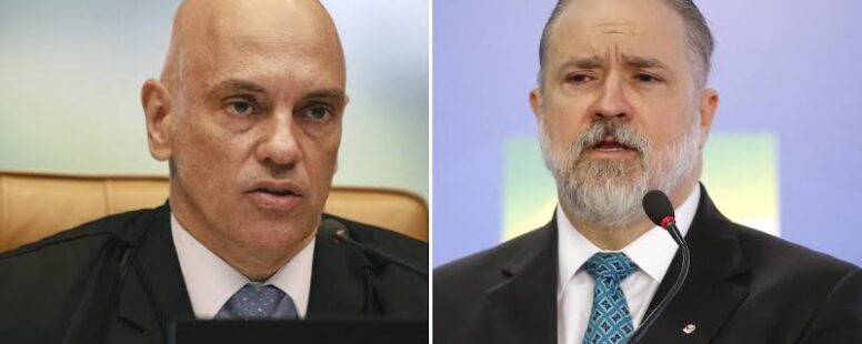 Alexandre de Moraes retira sigilo de inquérito sobre atos contra a democracia de 2020. Pedido da PGR para arquivar a investigação gera questionamento sobre parcialidade de Augusto Aras