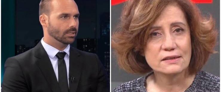 Partidos pedem cassação de Eduardo Bolsonaro por deboche à tortura sofrida por jornalista Miriam Leitão