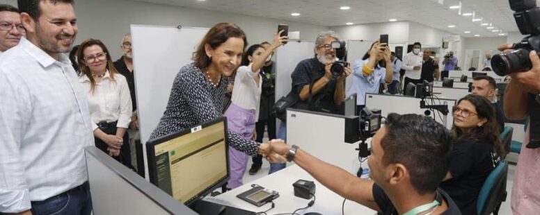 Izolda Cela inaugura novo posto do Detran no Shopping Benfica e diz que por enquanto não vai se engajar na campanha política