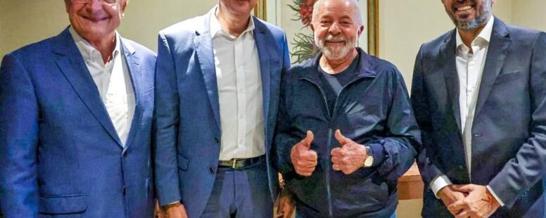 Elmano e Camilo têm encontro com Lula e Alckmin em São Paulo