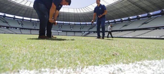 Governo do Ceará inicia recuperação do gramado da Arena Castelão nesta segunda-feira