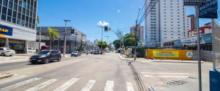 Trecho da avenida Heráclito Graça será interrompido nesta segunda-feira para obras de drenagem