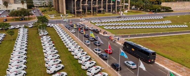 Ceará recebe 34 viaturas do Governo Federal para forças de segurança do Estado e municipais