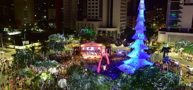 Praça Portugal tem programação do Ceará Natal de Luz neste fim de semana em Fortaleza