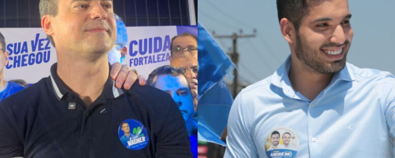 Capitão Wagner e André Fernandes aproveitam o domingo para conquistar votos de eleitores evangélicos