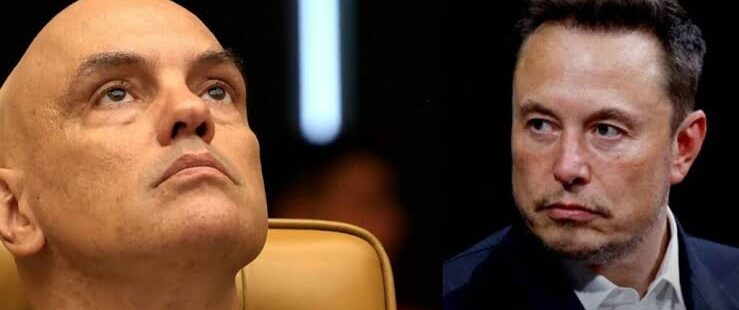 Apos desrespeitar decisão da Justiça, X continua no ar, enquanto Alexandre de Moraes bloqueia recursos da Starlink, outra empresa de Elon Musk