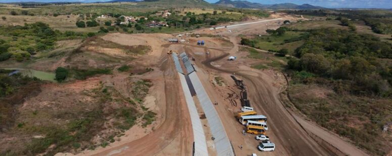 Obras do Ramal do Salgado avançam e devem beneficiar mais de cinco milhões de cearenses até 2027