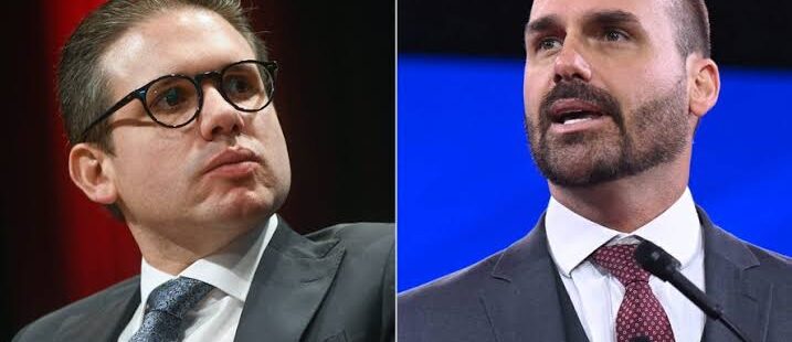 Hugo Motta envia pedidos de cassação de Eduardo Bolsonaro para o Conselho de Ética. Estratégia será cassar filho de Bolsonaro por faltas às sessões