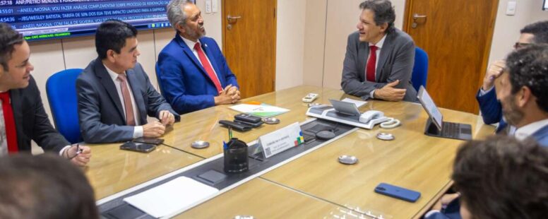 Governador Elmano de Freitas se reúne com Rui Costa e Fernando Haddad em Brasília para tratar de investimentos no Ceará