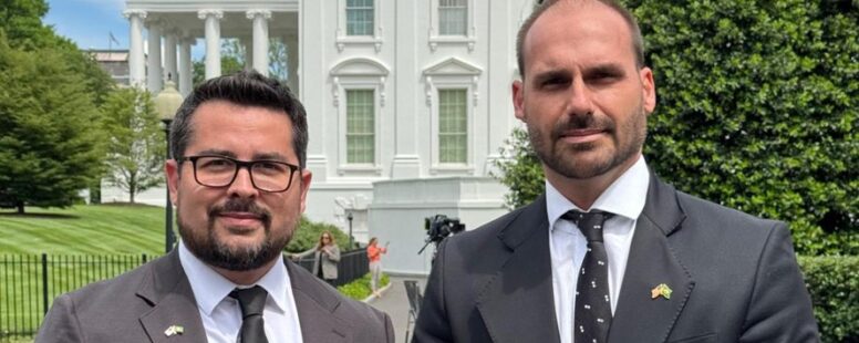 PGR denuncia Eduardo Bolsonaro e Paulo Figueiredo ao STF por coação em processo judicial no âmbito do inquérito da trama golpista