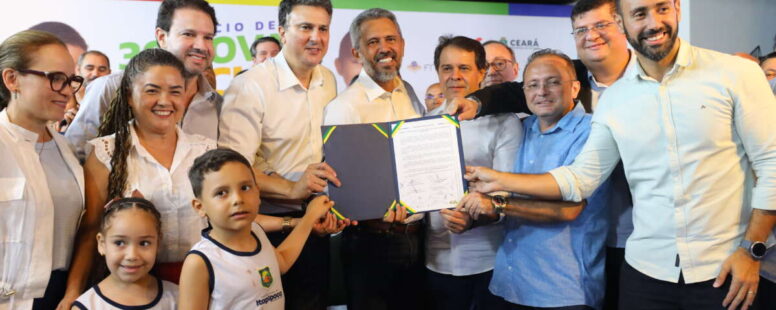 Camilo Santana e Elmano de Freitas anunciam novos investimentos para construção de mais creches e escolas no Ceará