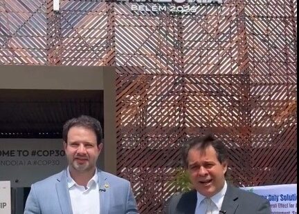 Evandro Leitão e Leo Couto apresentam experiências de Fortaleza no combate aos efeitos climáticos na COP30