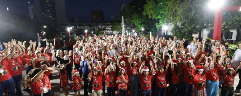 Natal Ceará Sem Fome reúne 500 crianças no Palácio da Abolição, em Fortaleza