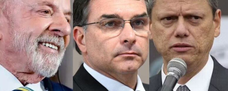 Em nova pesquisa Quaest, Lula tem 41%; Flávio Bolsonaro 23% e Tarcísio de Freitas 10%. Em 2° turno, atual presidente leva vantagem sobre todos os adversários