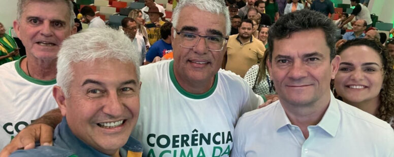 Em Sobral, Sérgio Moro critica Ciro Gomes e diz que candidatura de Eduardo Girão representa renovação no Ceará