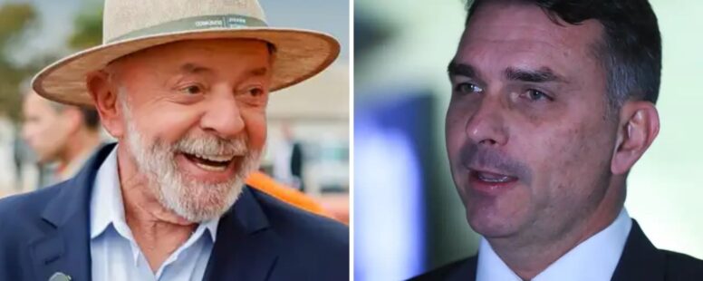 No Datafolha, Lula amplia vantagem sobre Flávio Bolsonaro com 40% a 31% no primeiro turno. Vantagem no segundo turno é de 4% para o petista