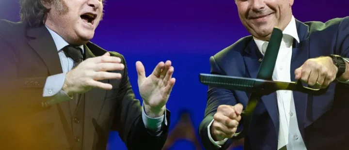 Faltaram propostas para o País e sobraram coreografias com Milei na Convenção do PL que lançou Flávio Bolsonaro à Presidência da República