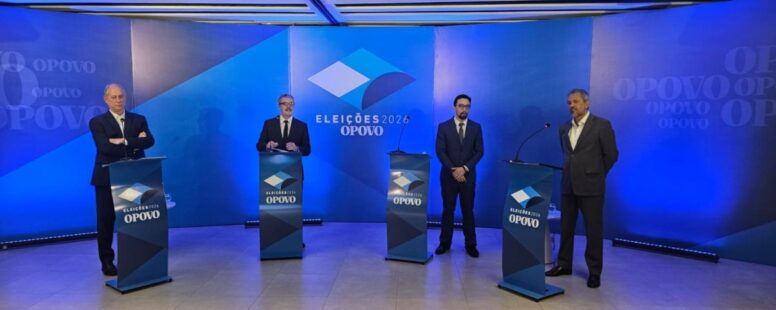 Elmano de Freitas e Ciro Gomes trocam farpas em debate da TV O POVO. Ciro chama rival de “mentiroso” e Elmano exige “vergonha na cara”