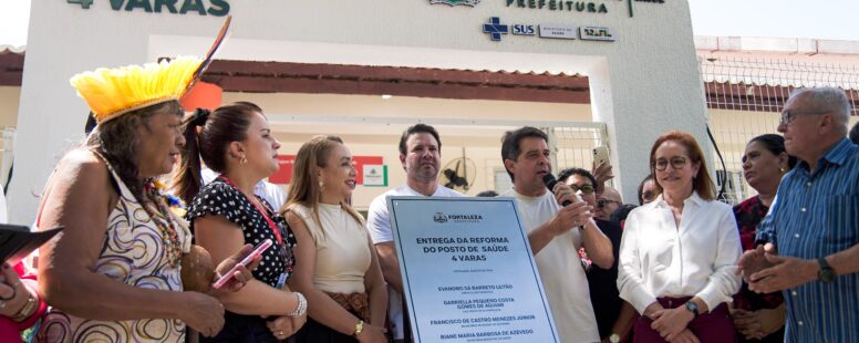Evandro Leitão entrega mais um posto de saúde requalificado e comemora marca histórica de 40% das escolas climatizadas em Fortaleza