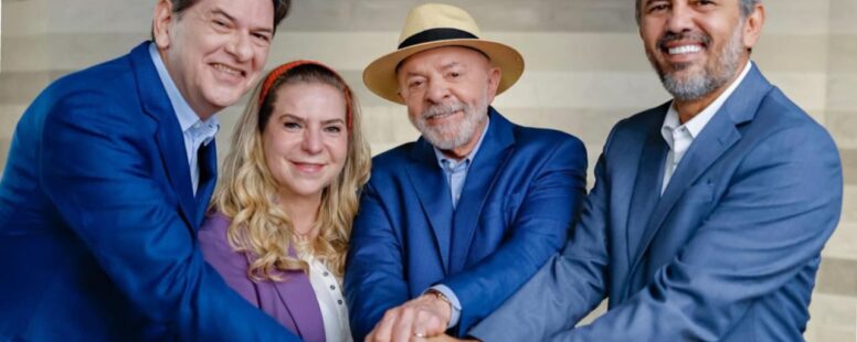 Elmano de Freitas se encontra com Lula, Cid e Luizianne em Brasília. Na pauta do governador na Capital Federal ainda esteve a ampliação de programas da agricultura familiar