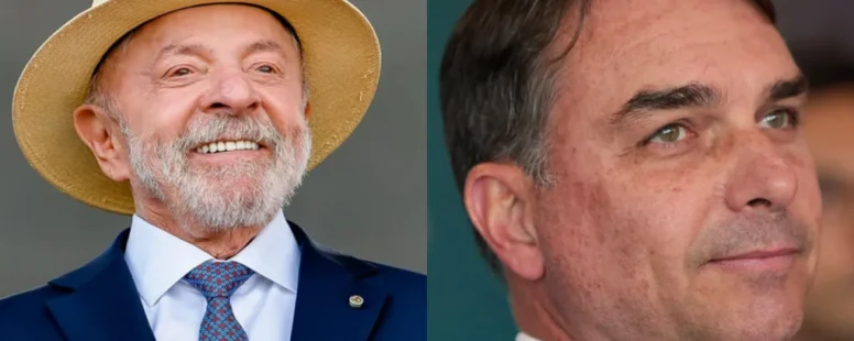 Pesquisa Datafolha: Lula tem 40% contra 36% de Flávio Bolsonaro no 1° turno. Petista soma 47% diante de 45% do bolsonarista no 2° turno