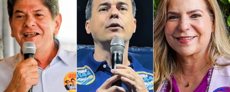 Cid Gomes lidera para o Senado, seguido de Capitão Wagner em segundo e Luizianne em terceiro, segundo Datafolha. A diferença entre os três configura empate técnico