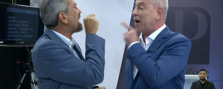 Dedos na cara e desafio de renúncia. Debate entre Elmano de Freitas e Ciro Gomes incendeia disputa pelo Governo do Ceará