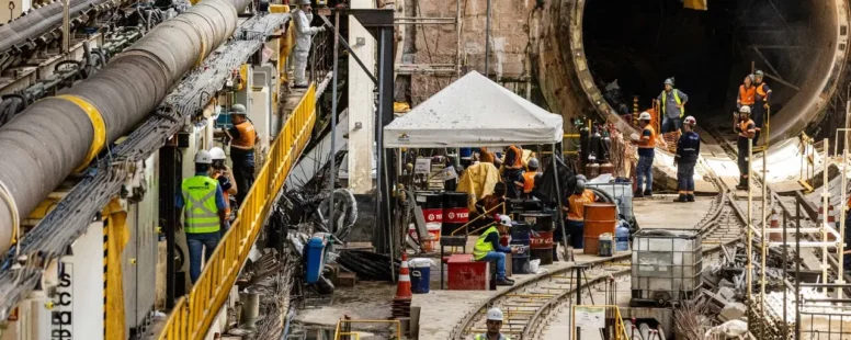 Linha Leste do Metrô de Fortaleza atinge 50% de obras e pode iniciar operação faseada no fim de 2027