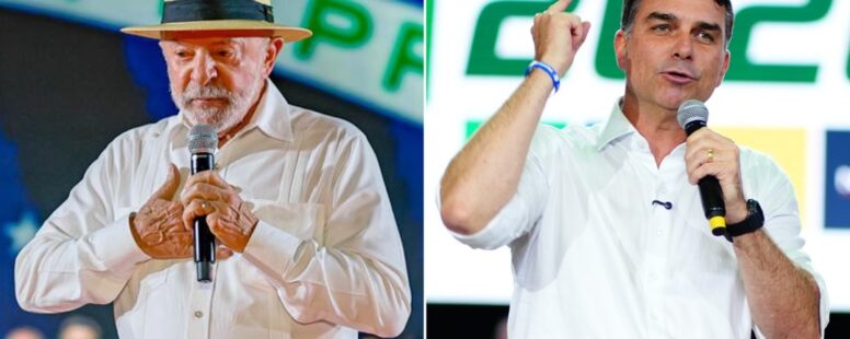 Pesquisa Datafolha: Lula lidera no 1° turno contra Flávio Bolsonaro: 39% a 36%. Na disputa do 2° turno, petista tem 46% diante de 44% do bolsonarista