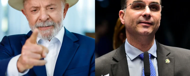 Pesquisa Quaest tem empate técnico entre Flávio Bolsonaro (45%) e Lula (44%). Rejeição do bolsonarista é de 52%, enquanto a do petista caiu para 47%